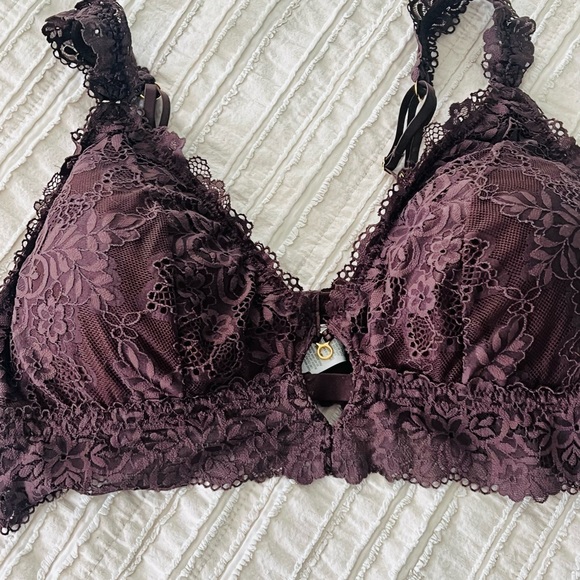 EUC Aerie Lace Intimates Bralette set of 5 - Picture 5 of 6